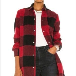 BB Dakota Red and Black Plaid Button Down Shirt